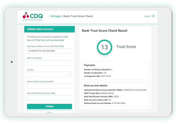 Data Quality Suite Tablet Landscape